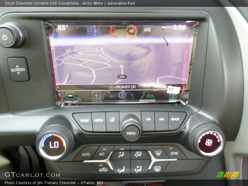 Controls of 2016 Corvette Z06 Convertible