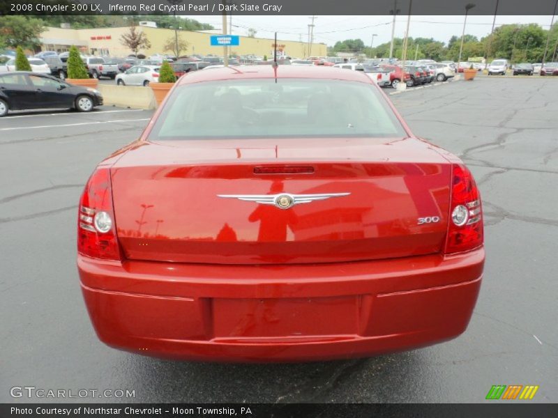 Inferno Red Crystal Pearl / Dark Slate Gray 2008 Chrysler 300 LX