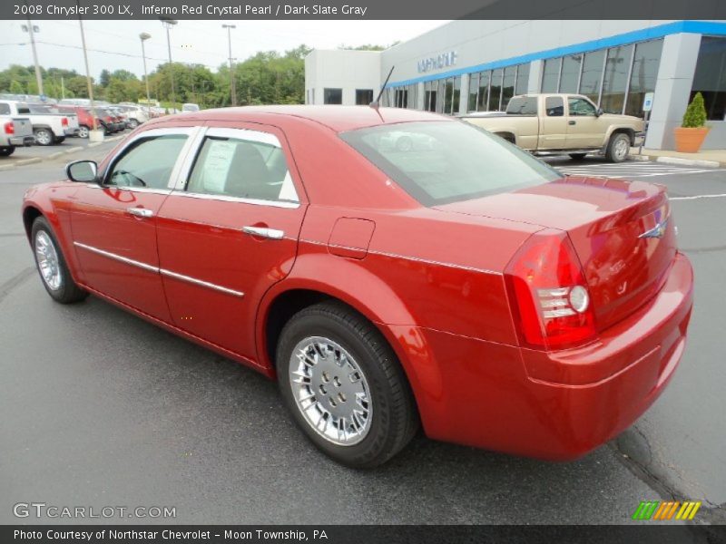 Inferno Red Crystal Pearl / Dark Slate Gray 2008 Chrysler 300 LX