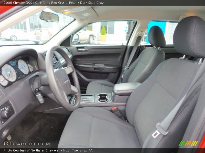 Inferno Red Crystal Pearl / Dark Slate Gray 2008 Chrysler 300 LX