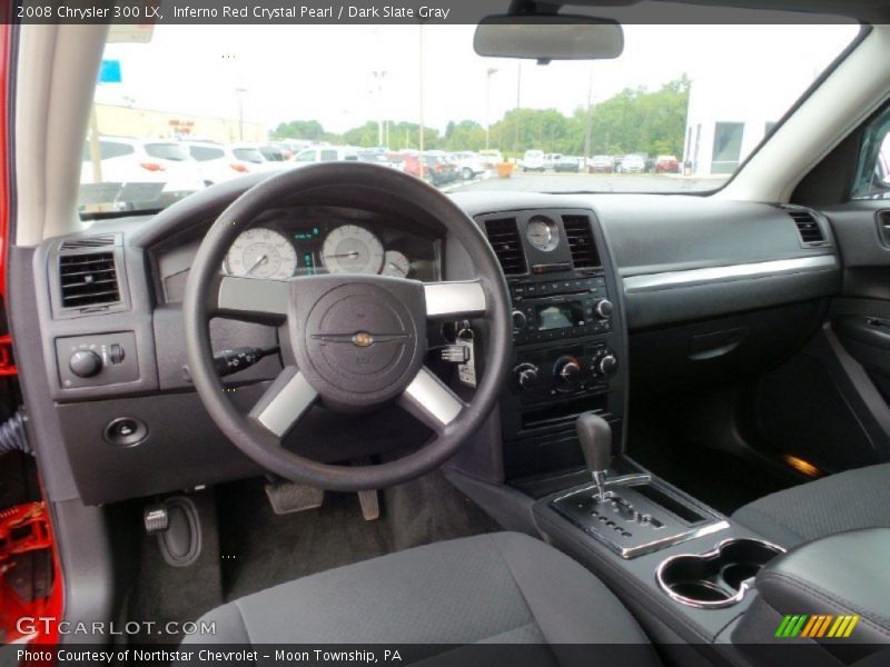 Inferno Red Crystal Pearl / Dark Slate Gray 2008 Chrysler 300 LX