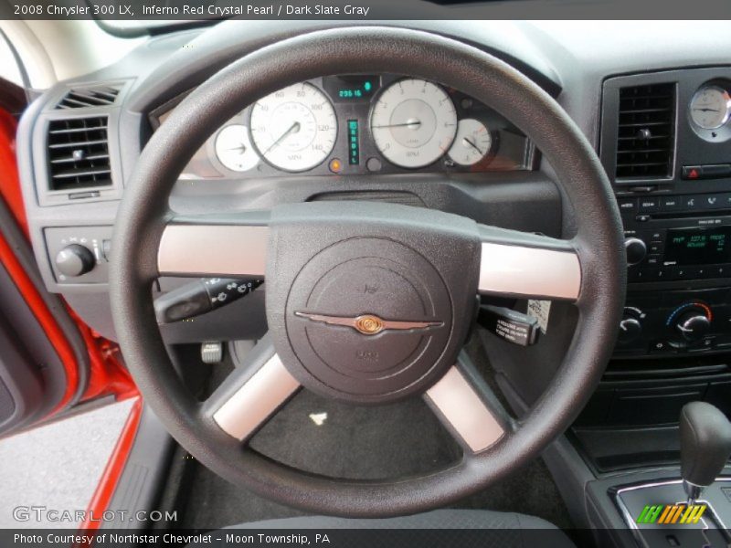 Inferno Red Crystal Pearl / Dark Slate Gray 2008 Chrysler 300 LX