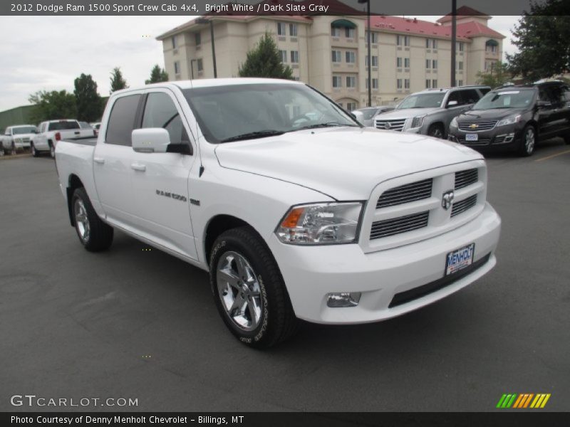 Bright White / Dark Slate Gray 2012 Dodge Ram 1500 Sport Crew Cab 4x4