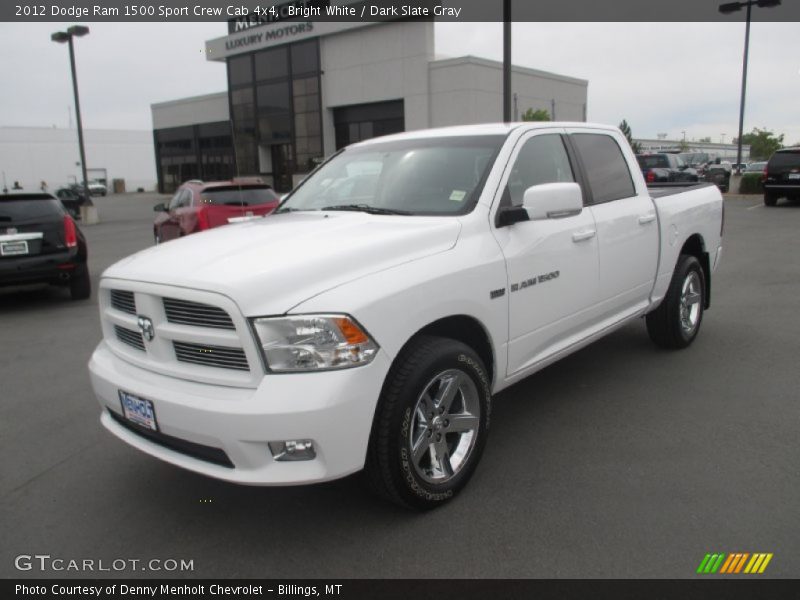 Bright White / Dark Slate Gray 2012 Dodge Ram 1500 Sport Crew Cab 4x4