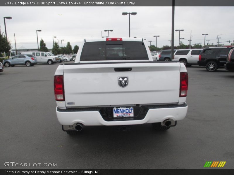 Bright White / Dark Slate Gray 2012 Dodge Ram 1500 Sport Crew Cab 4x4