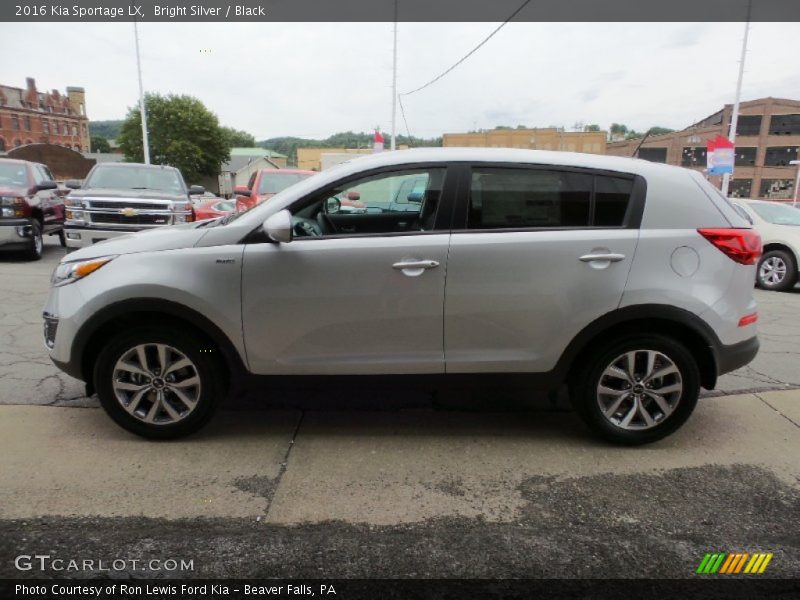 Bright Silver / Black 2016 Kia Sportage LX