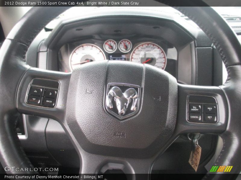 Bright White / Dark Slate Gray 2012 Dodge Ram 1500 Sport Crew Cab 4x4