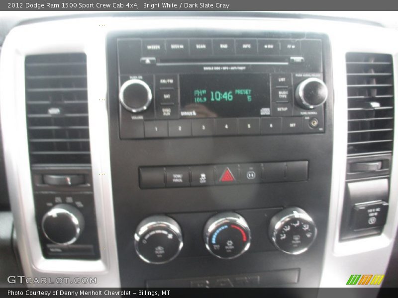 Bright White / Dark Slate Gray 2012 Dodge Ram 1500 Sport Crew Cab 4x4