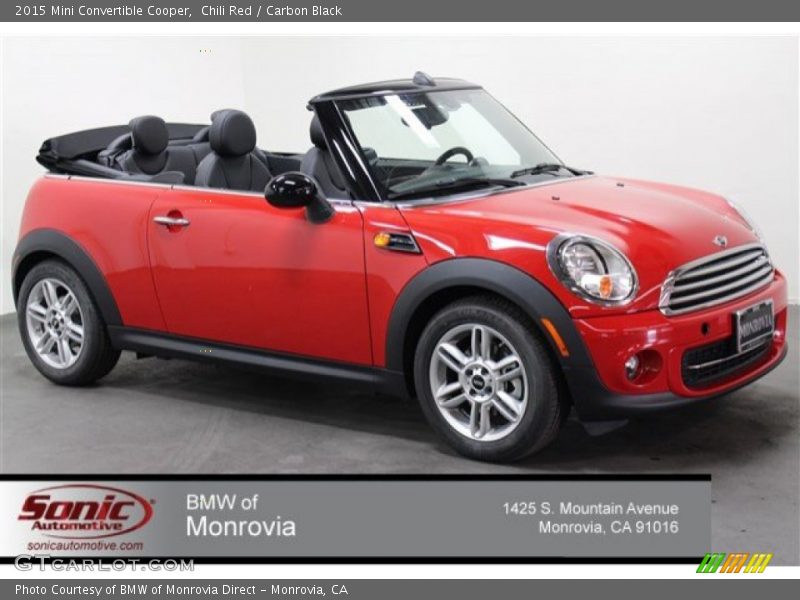Chili Red / Carbon Black 2015 Mini Convertible Cooper
