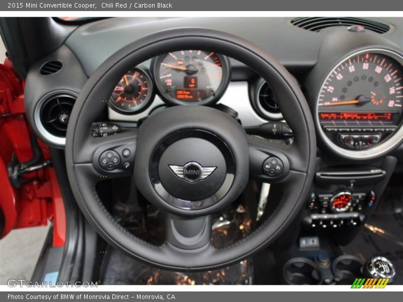 Chili Red / Carbon Black 2015 Mini Convertible Cooper