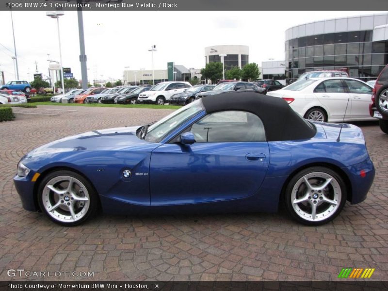 Montego Blue Metallic / Black 2006 BMW Z4 3.0si Roadster