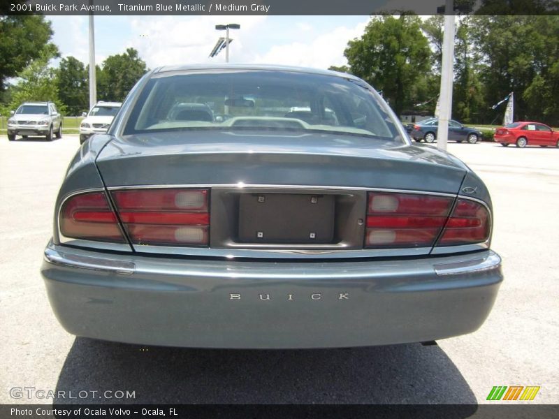 Titanium Blue Metallic / Medium Gray 2001 Buick Park Avenue