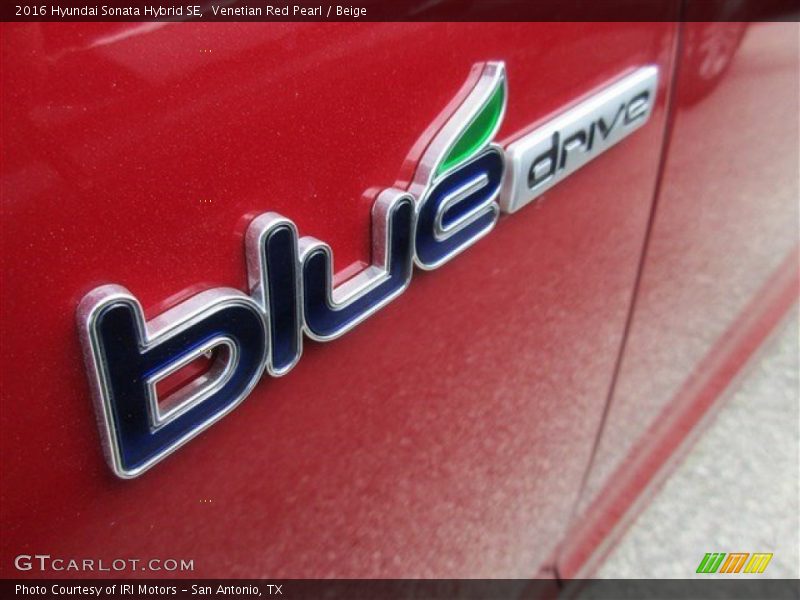 Venetian Red Pearl / Beige 2016 Hyundai Sonata Hybrid SE
