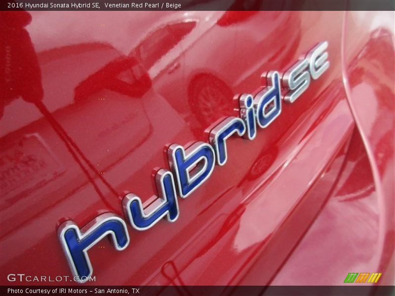 Venetian Red Pearl / Beige 2016 Hyundai Sonata Hybrid SE