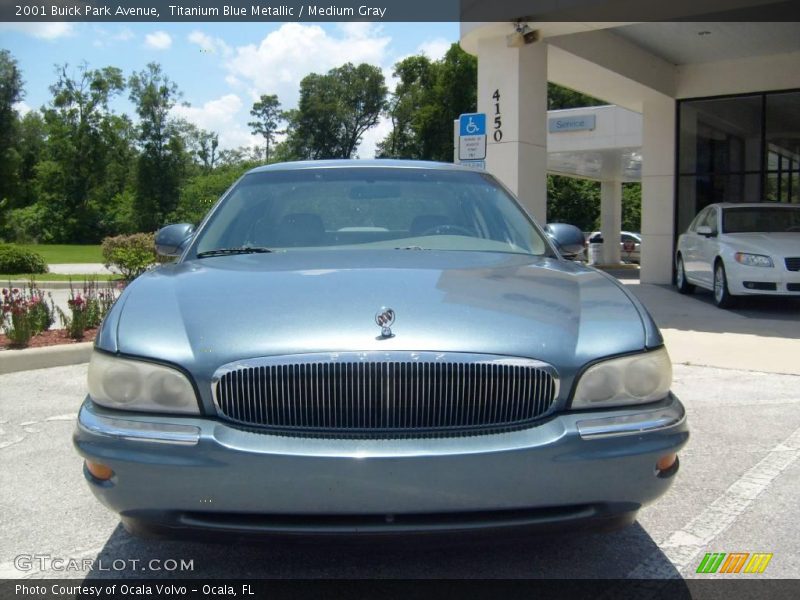 Titanium Blue Metallic / Medium Gray 2001 Buick Park Avenue