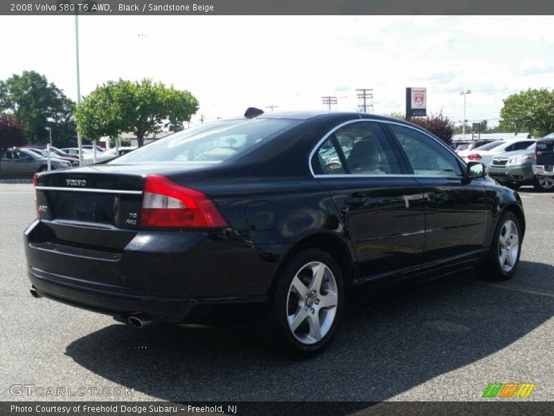 Black / Sandstone Beige 2008 Volvo S80 T6 AWD