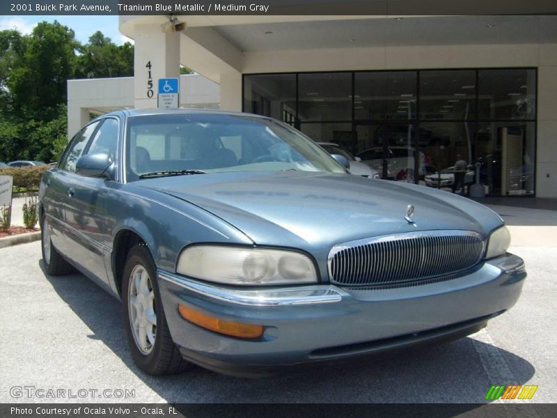 Titanium Blue Metallic / Medium Gray 2001 Buick Park Avenue
