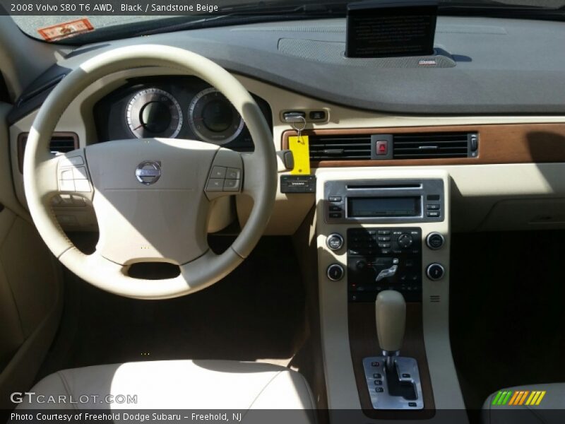 Black / Sandstone Beige 2008 Volvo S80 T6 AWD