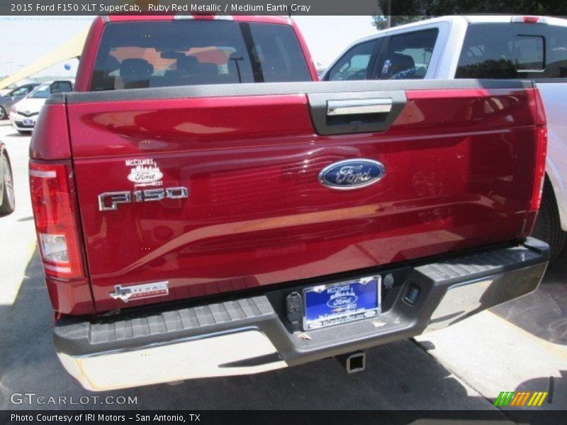 Ruby Red Metallic / Medium Earth Gray 2015 Ford F150 XLT SuperCab
