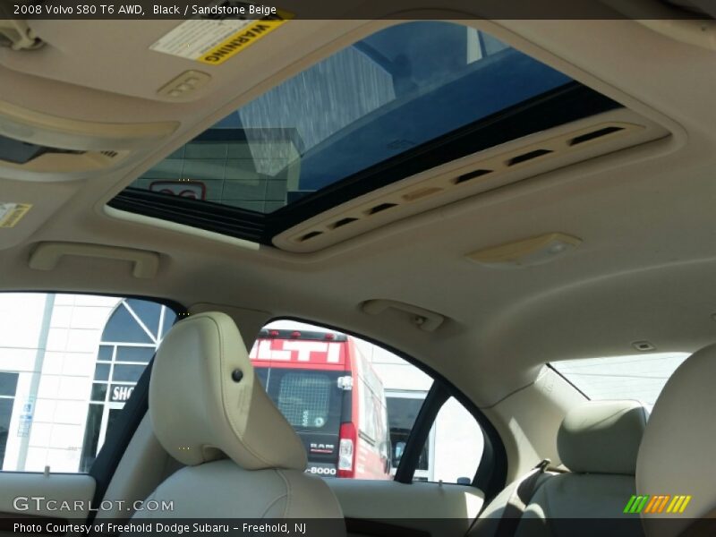 Black / Sandstone Beige 2008 Volvo S80 T6 AWD
