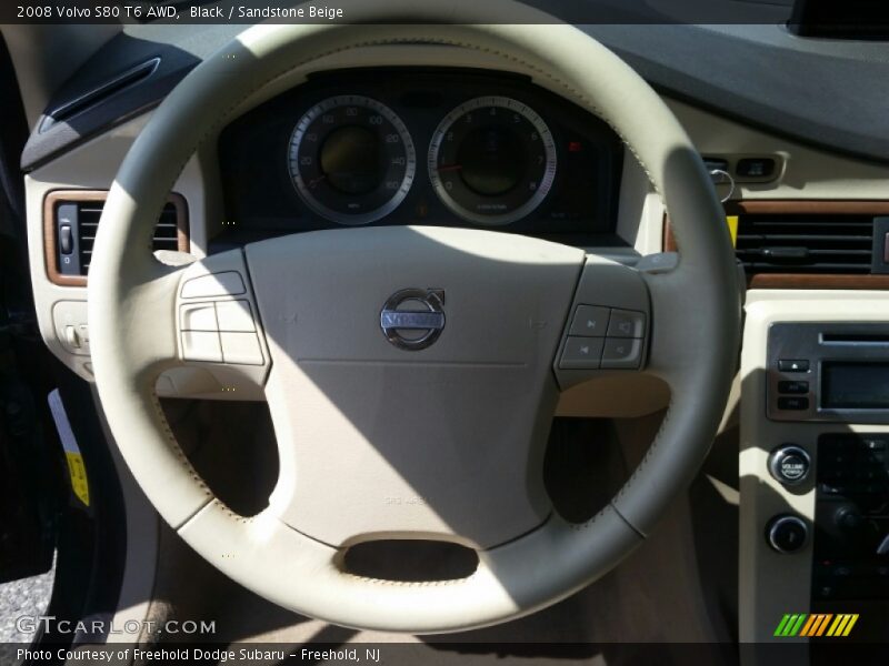Black / Sandstone Beige 2008 Volvo S80 T6 AWD