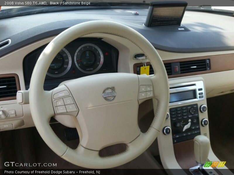 Black / Sandstone Beige 2008 Volvo S80 T6 AWD