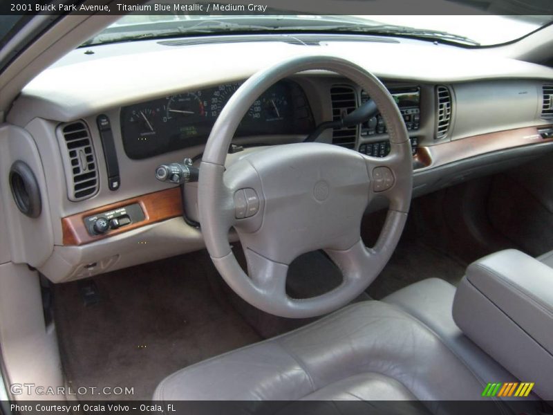 Titanium Blue Metallic / Medium Gray 2001 Buick Park Avenue