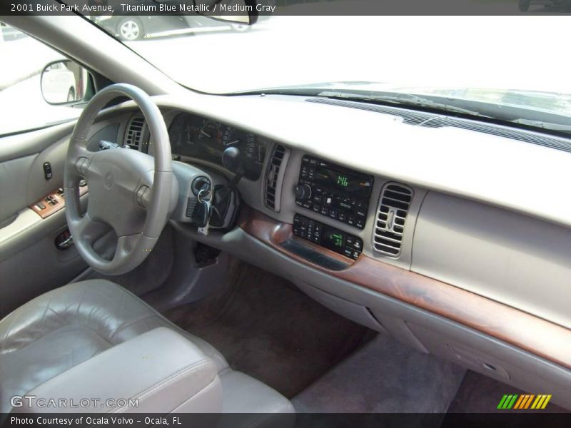 Titanium Blue Metallic / Medium Gray 2001 Buick Park Avenue