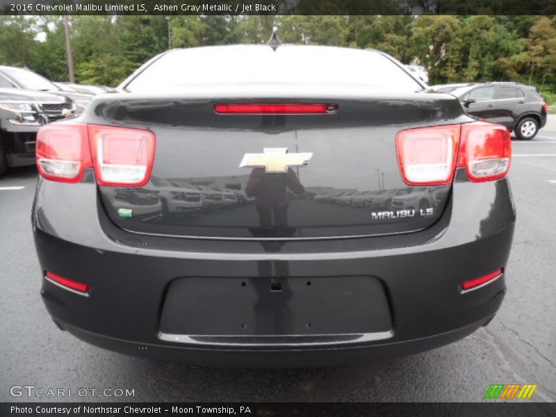 Ashen Gray Metallic / Jet Black 2016 Chevrolet Malibu Limited LS