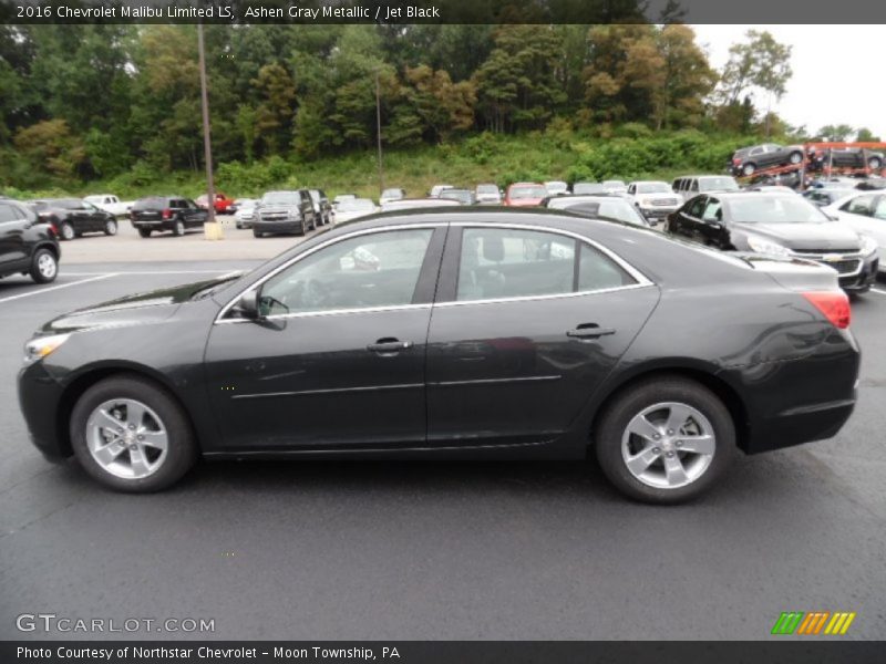 Ashen Gray Metallic / Jet Black 2016 Chevrolet Malibu Limited LS