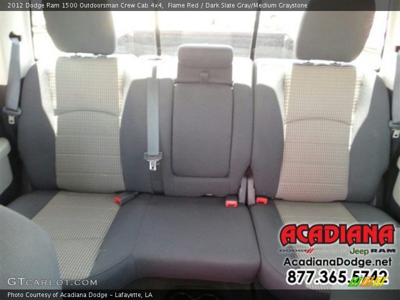Flame Red / Dark Slate Gray/Medium Graystone 2012 Dodge Ram 1500 Outdoorsman Crew Cab 4x4