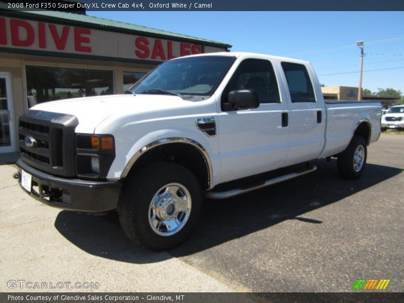 Oxford White / Camel 2008 Ford F350 Super Duty XL Crew Cab 4x4