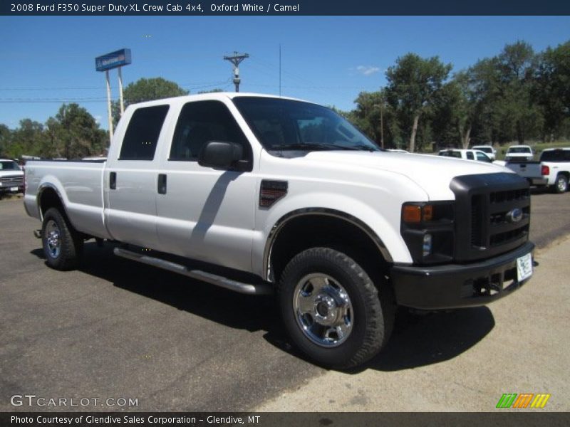 Oxford White / Camel 2008 Ford F350 Super Duty XL Crew Cab 4x4