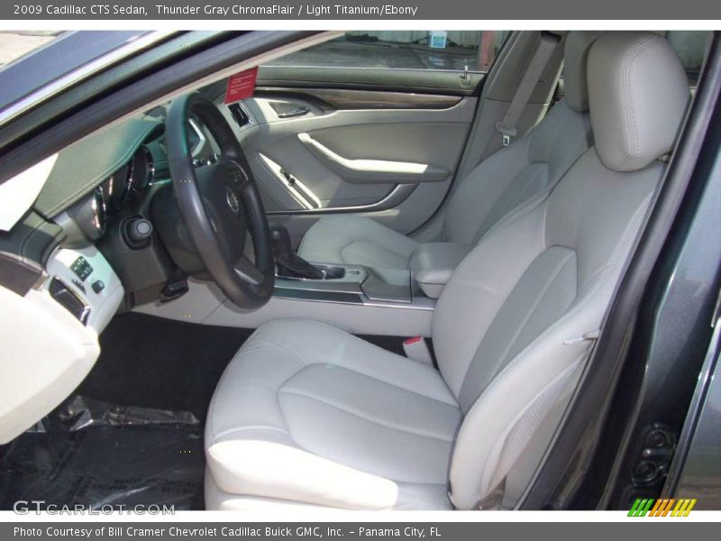 Thunder Gray ChromaFlair / Light Titanium/Ebony 2009 Cadillac CTS Sedan