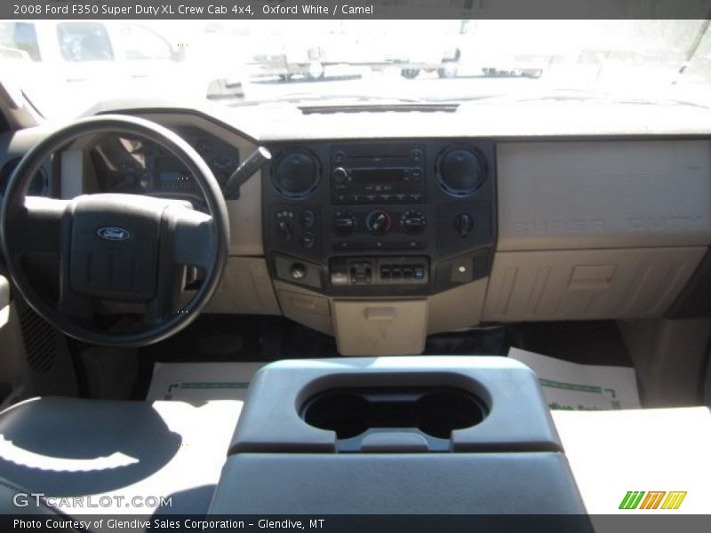 Oxford White / Camel 2008 Ford F350 Super Duty XL Crew Cab 4x4