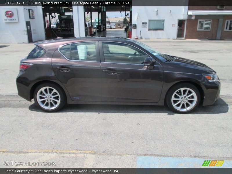 Fire Agate Pearl / Caramel Nuluxe 2012 Lexus CT 200h Hybrid Premium