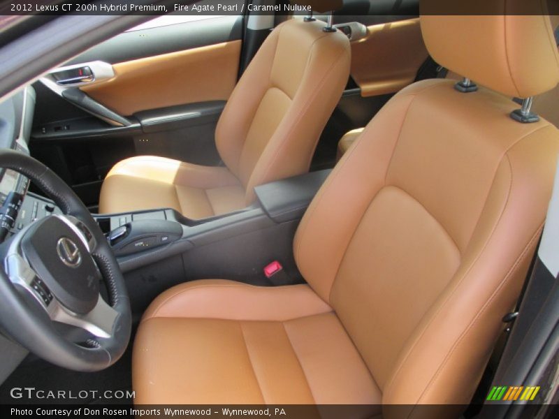 Fire Agate Pearl / Caramel Nuluxe 2012 Lexus CT 200h Hybrid Premium