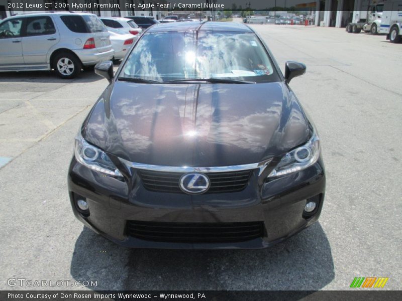 Fire Agate Pearl / Caramel Nuluxe 2012 Lexus CT 200h Hybrid Premium