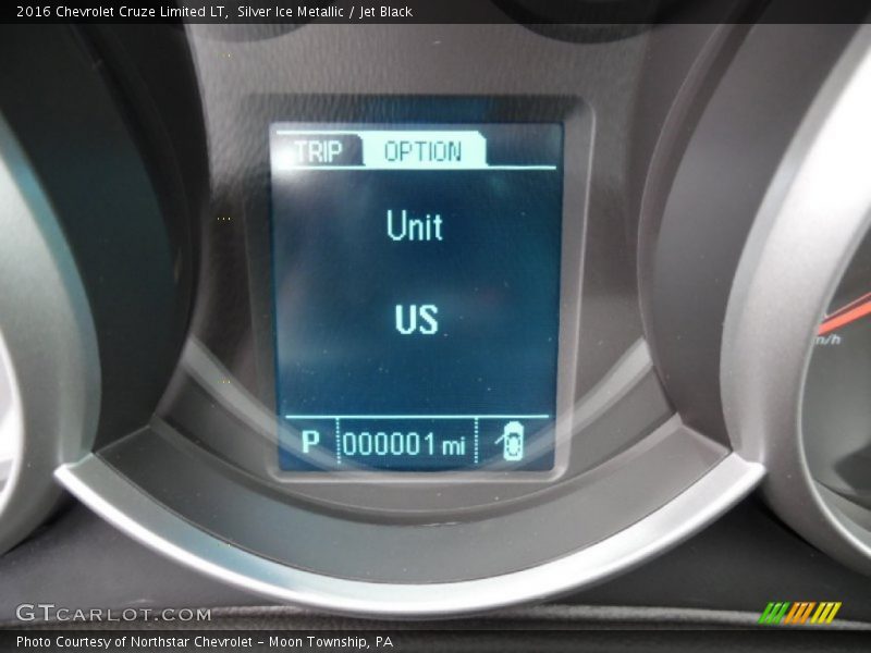 Silver Ice Metallic / Jet Black 2016 Chevrolet Cruze Limited LT