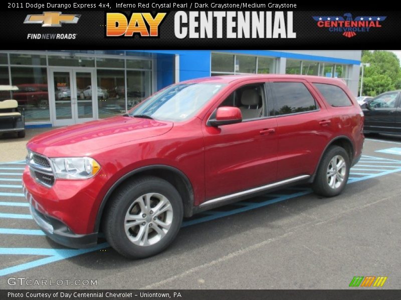 Inferno Red Crystal Pearl / Dark Graystone/Medium Graystone 2011 Dodge Durango Express 4x4