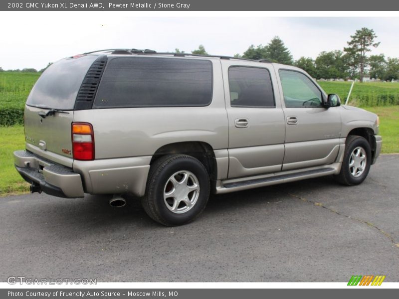 Pewter Metallic / Stone Gray 2002 GMC Yukon XL Denali AWD