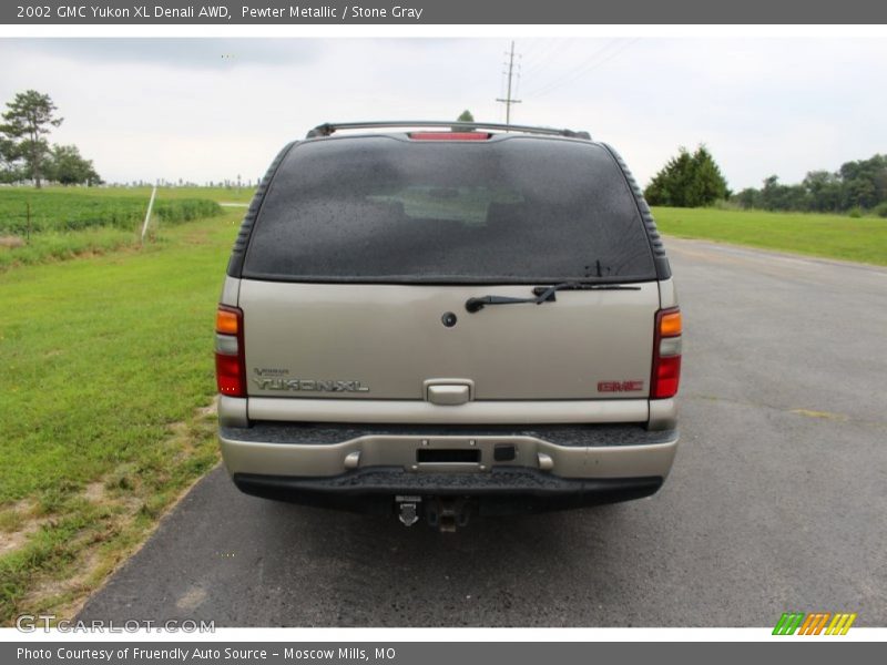 Pewter Metallic / Stone Gray 2002 GMC Yukon XL Denali AWD
