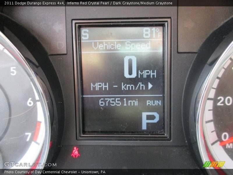 Inferno Red Crystal Pearl / Dark Graystone/Medium Graystone 2011 Dodge Durango Express 4x4
