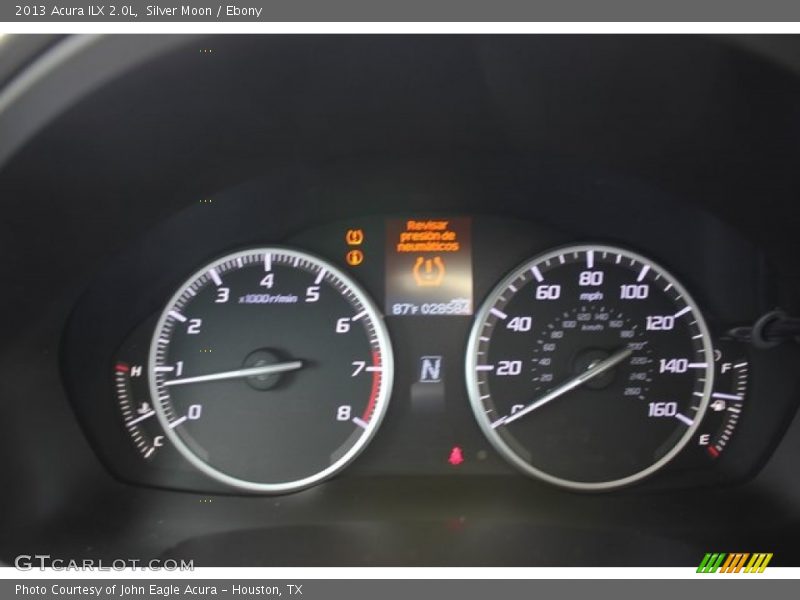 Silver Moon / Ebony 2013 Acura ILX 2.0L