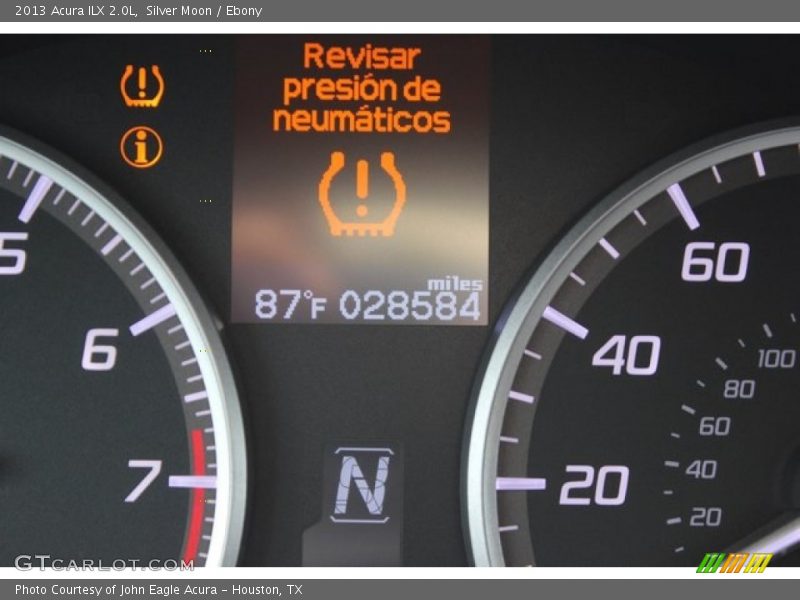 Silver Moon / Ebony 2013 Acura ILX 2.0L