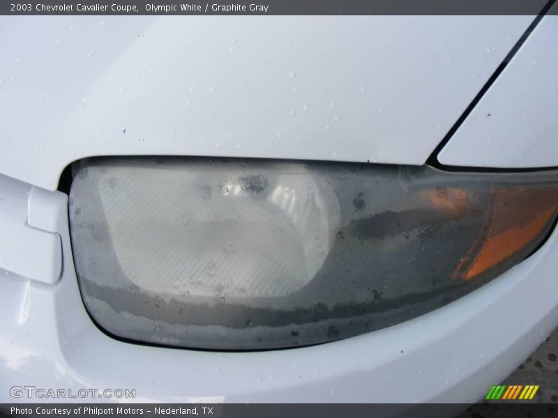 Olympic White / Graphite Gray 2003 Chevrolet Cavalier Coupe