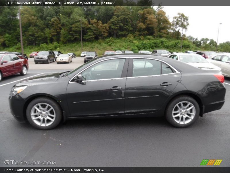 Ashen Gray Metallic / Jet Black 2016 Chevrolet Malibu Limited LT