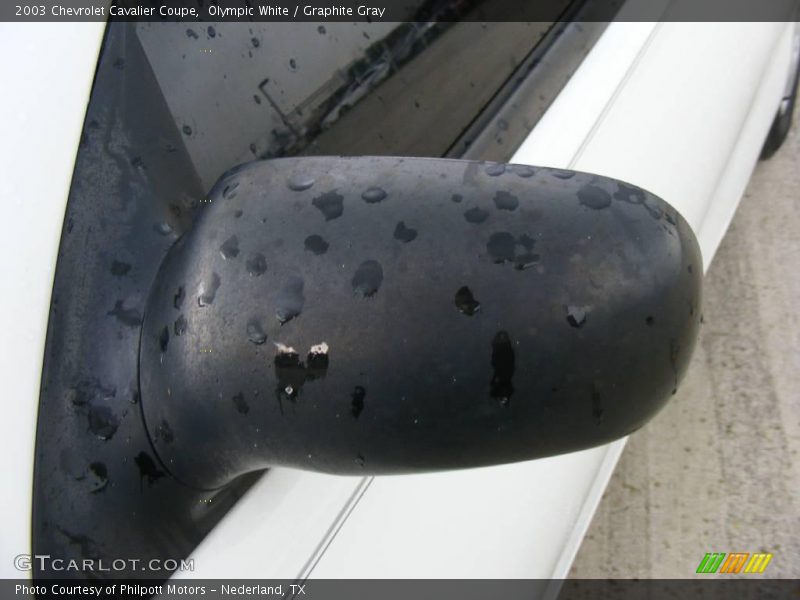 Olympic White / Graphite Gray 2003 Chevrolet Cavalier Coupe