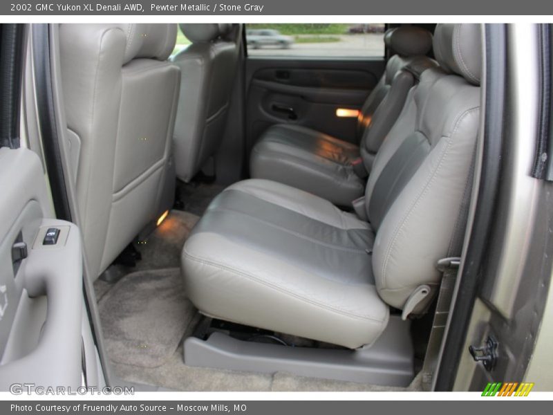 Pewter Metallic / Stone Gray 2002 GMC Yukon XL Denali AWD