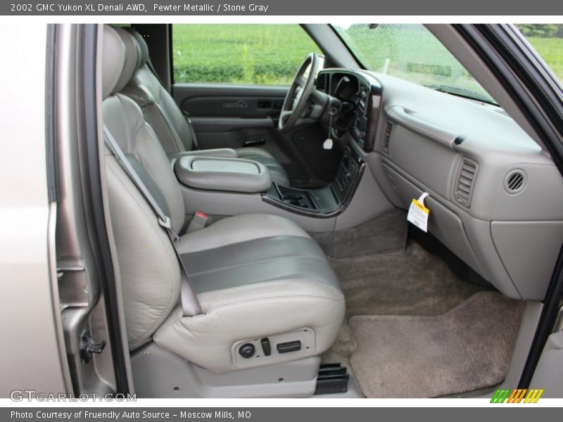 Pewter Metallic / Stone Gray 2002 GMC Yukon XL Denali AWD